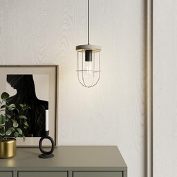 Lampa wisząca Neptuna Envostar, możliwość ściemniania, jasne drewno,