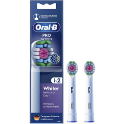 Oral-B Pro 3D White 2 szt. biały