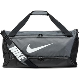 Nike Unisex torba sportowa Brsla dla dorosłych, szara/czarna/biała,
