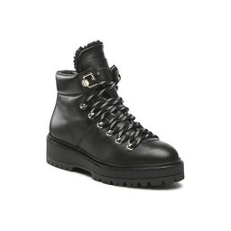 Botki Tommy Hilfiger Leather Outdoor Flat Boot FW0FW06725