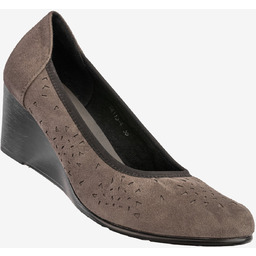 Czółenka Damskie Na Koturnie Buty Eleganckie Skórzana Wkładka