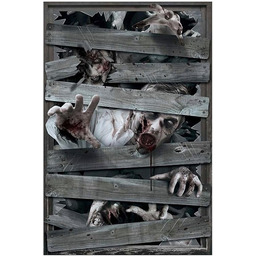 Dekoracja okna zombie