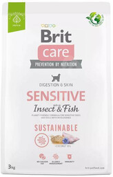 Brit care dog sustainable sensitive insect fish, 3kg