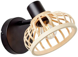 Brilliant Bambusowy kinkiet ścienny Norah 99737/76 do salonu