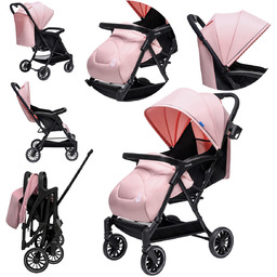 WÓZEK DZIECIĘCY SPACERÓWKA ORSETTO LUNA RÓŻOWY