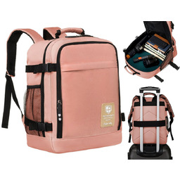 Plecak do samolotu, Peterson, 40x30x20 cm, różowy