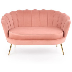 Sofa dwuosobowa tapicerowana różowa Amorinito XL