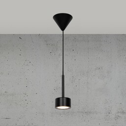 Nordlux Lampa wisząca Clyde, możliwość ściemniania, czarny, salon
