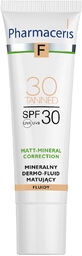 Pharmaceris F Matt-Mineral-Correction 30 Tanned, mineralny dermo-fluid matujący,
