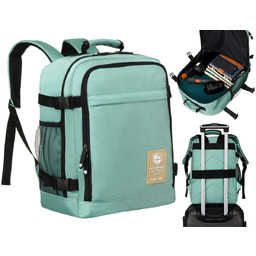 Plecak do samolotu, Peterson, 40x30x20 cm, turkusowy