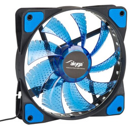 Wentylator systemowy Akyga AW-12E-BL 120mm 33 LED niebieski