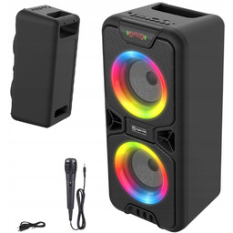Głośnik Bluetooth Przenośny Bezprzewodowy z radiem Manta Karaoke