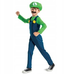 Strój zielony kostium Luigi mario Nintendo 109