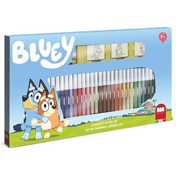 MULTIPRINT Zestaw kreatywny Pieczątki i pisaki Bluey 043-57120
