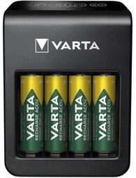 VARTA Ładowarka LCD Plug Charger+ 4 akumulatorki AA