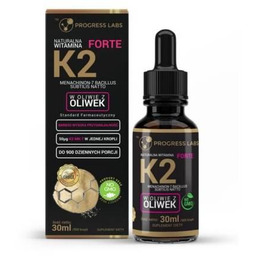PROGRESS LABS Naturalna Witamina K2 MK-7 Forte krople,