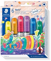 Kredki żelowe twistery 6 kolorów brokatowe Staedtler S2390M