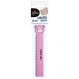 Linijka z figurka 15cm zawieszka Kidea DF-LF15CMKA-90099 DF-LF15CMKA-90099-RÓŻOWY,
