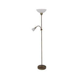 Lampa podłogowa Pearl classic E27 100W+E14 1x40W brąz