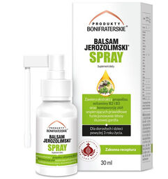Produkty Bonifraterskie Balsam Jerozolimski, spray dla dzieci powyżej