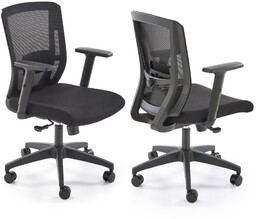 Fotel biurowy obrotowy ergonomiczny paredes czarny halmar