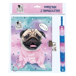 Pamiętnik z kłódką i bransoletką PopIt Cleo