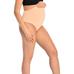 Majtki ciążowe bawełniane figi maxi Iris beżowe, Teyli