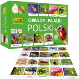 Adamigo memory gra planszowa owady i pająki Polski