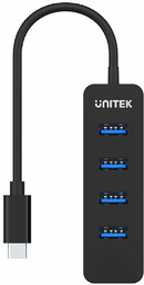 Unitek H1117B Hub USB-C, 4 porty USB 3.1,