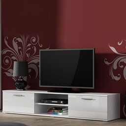 Szafka RTV biała mat / połysk 180 cm