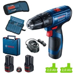 Bosch_elektronarzedzia Wiertarko-wkrętarka BOSCH Professional GSB 120-LI 06019G8102 zestaw