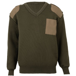 Sweter Wojskowy Wyjściowy Khaki Wzór Wojsk Lądowych Wełna