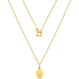 MYNESS Naszyjnik z medalikiem z Matką Boską Niepokalaną