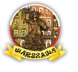 Magnes glazurowany Warszawa Syrenka