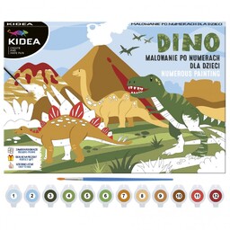 Obraz malowanie po numerach Dinozaury Kidea DF-OMNDKA-91799