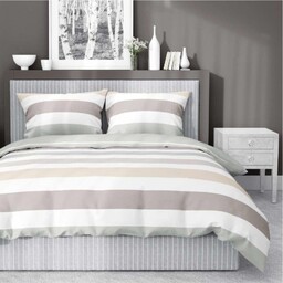 Pościel satynowa 160x200 Home Satin 27 biała kremowa