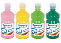 Zestaw farb tempera Wiosenny 4x0.5L Happy Color HC-TEMPERA-WIOSENNY-2L