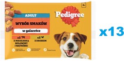 PEDIGREE Adult Wybór Smaków saszetki 52x100 g mokra