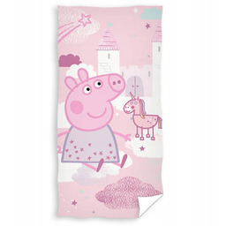 Ręcznik Dziecięcy Świnka Peppa 70x140 Jednorożec Zamek Różowy