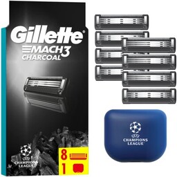 GILLETTE Ostrza do golarki Mach3 Charcoal (8 szt.)