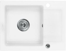 Deante Zorba ZQZ A11A Granitowy Alabaster Zlewozmywak prostokątny