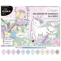 Obraz malowanie po numerach Wróżki Jednorożec Kidea DF-OMNWKA-91805