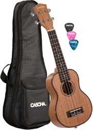 Cascha HH 2026 Premium Mahogany Ukulele Sopranowe SET