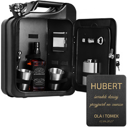 Kanister barek z wyposażeniem dla świadka na podziękowania