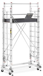 Rusztowanie aluminiowe jezdne wysuwane HIGHER 2x15