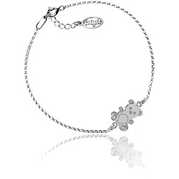 Bransoletka z misiem srebrna