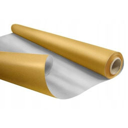 Papier prezentowy ozdobny KRAFT DUO Srebrno-Złoty 69cm/25m