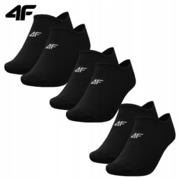 SKARPETKI MĘSKIE 4F SKARPETY STOPKI CZARNE 6PAK 39-42