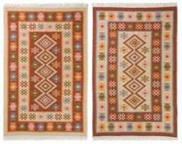 Dywan KILIM romby terra dwustronny