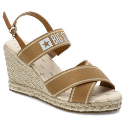 Big Star Beżowe Sandały Stylowe Espadryle Damskie